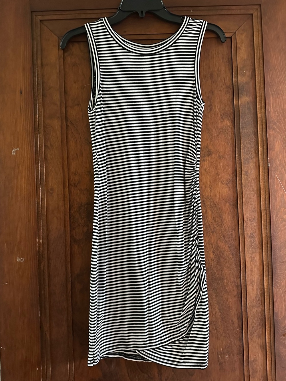 Love, Fire Black & White Striped Dress - Size Small
